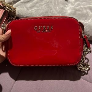 Guess red purse